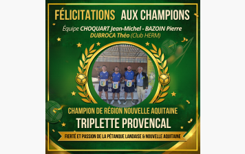 CHAMPIONNAT REGION TRIPLETTE PROVENCAL