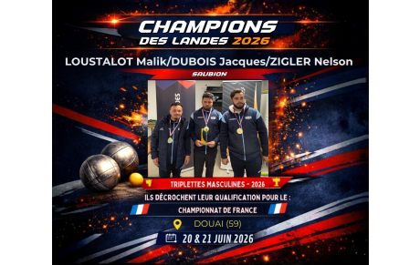 TRIPLETTES MASCULINES 2026